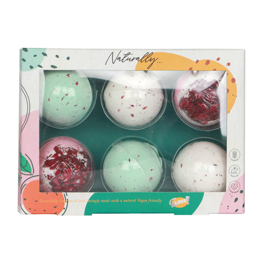 🎁 Caja de Bombas de Jabón Efervescentes Artesanales – x6 unidades de 80g