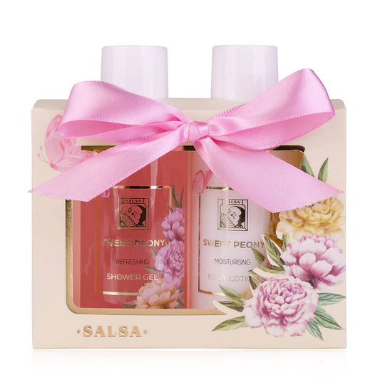 Set de baño SWEET PEONY en caja de regalo