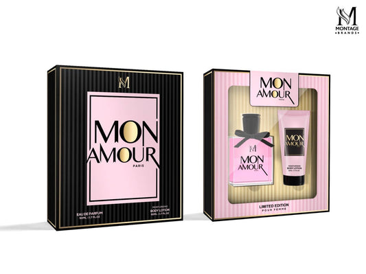 SET PERFUME 50ML MON AMOUR PARIS + Locion para el cuerpo