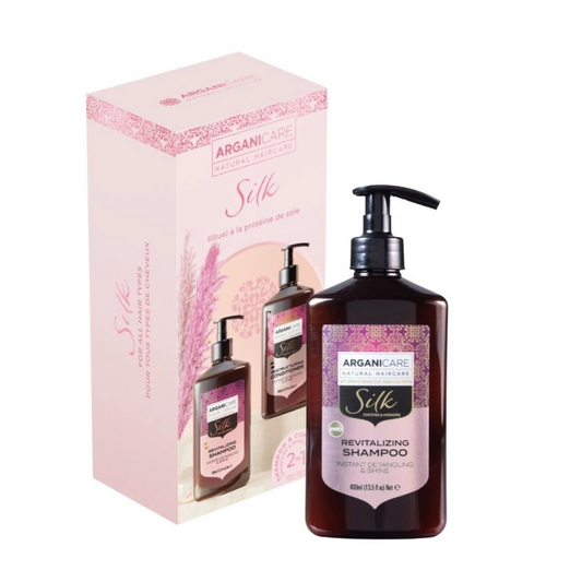 Arganicare Silk Protein Champú +Acondicionador 400ml